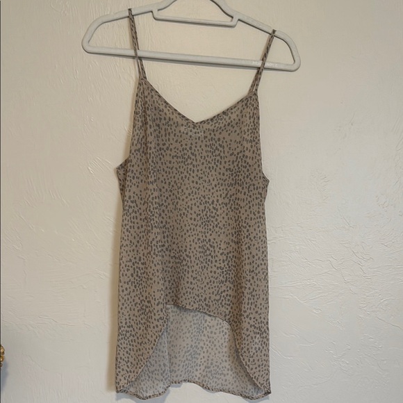 Express Tops - Express Tan Asymmetrical Camisole Top